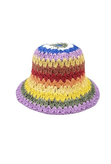 Mayorista Best Angel-Fashion Kingdom - Colorido sombrero de pescador en paja de papel