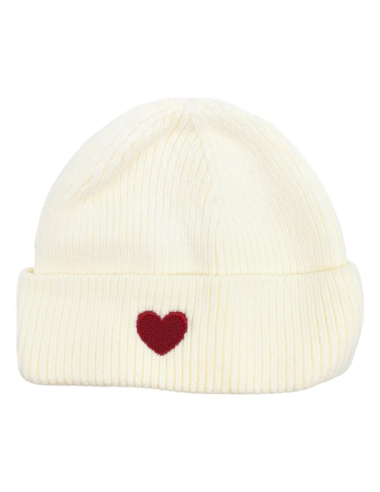 Wholesaler Best Angel-Fashion Kingdom - Plain simple beanie with heart on the cuff