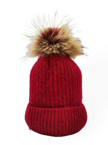 Wholesaler Best Angel-Fashion Kingdom - Single-colored hat with marmot pompom
