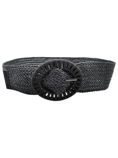 Wholesaler Best Angel-Fashion Kingdom - Shiny wide braided belt with oval buckle