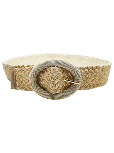 Wholesaler Best Angel-Fashion Kingdom - Shiny braided oval buckle belt