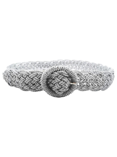 Wholesaler Best Angel-Fashion Kingdom - Shiny braided belt with round buckle