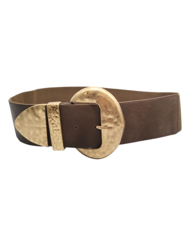 Wholesaler Best Angel-Fashion Kingdom - Elastic belt with large gold buckle