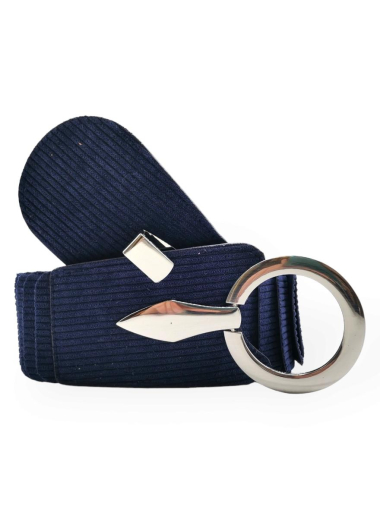 Wholesaler Best Angel-Fashion Kingdom - Elastic corduroy belt with clear buckle