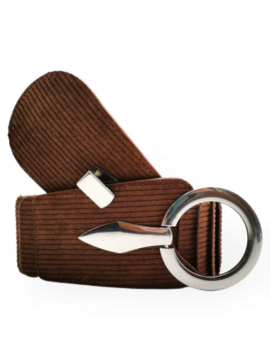 Wholesaler Best Angel-Fashion Kingdom - Elastic corduroy belt with clear buckle