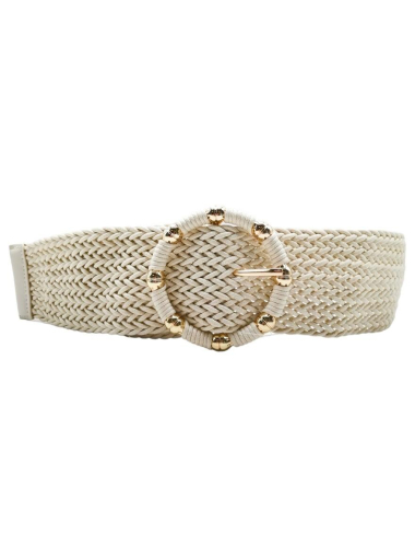 Wholesaler Best Angel-Fashion Kingdom - Wide braided belt with round buckle