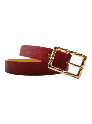 Wholesaler Best Angel-Fashion Kingdom - Single-color belt with simple gold buckle