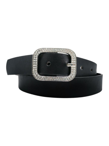 Wholesaler Best Angel-Fashion Kingdom - Single-color belt with rhinestone buckle