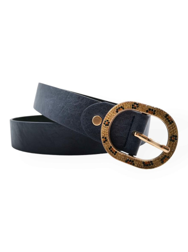 Wholesaler Best Angel-Fashion Kingdom - Single-color belt with spotted buckle