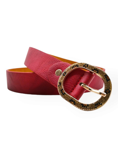 Wholesaler Best Angel-Fashion Kingdom - Single-color belt with spotted buckle