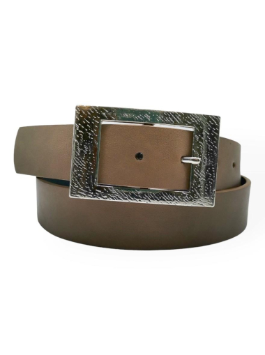 Wholesaler Best Angel-Fashion Kingdom - Single-color belt with large rectangle buckle