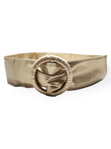 Wholesaler Best Angel-Fashion Kingdom - Single-color belt with round buckle