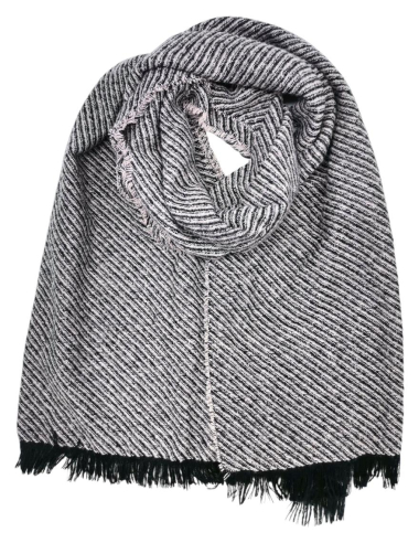 Wholesaler Best Angel-Fashion Kingdom - Heathered striped scarf made in Italy