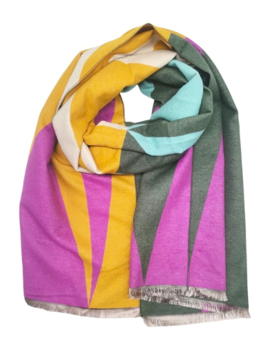 Wholesaler Best Angel-Fashion Kingdom - Double sided scarf with abstract geometric pattern