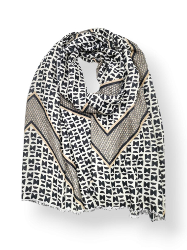Großhändler Best Angel-Fashion Kingdom - Langer Schal mit geometrischem Aufdruck