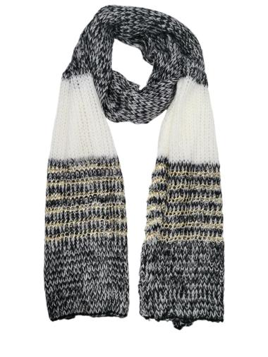 Wholesaler Best Angel-Fashion Kingdom - Long two-tone scarf with golden threads