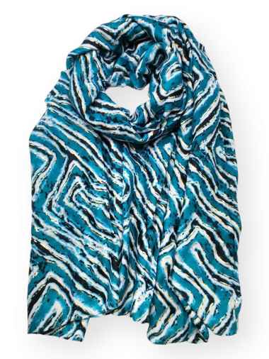 Großhändler Best Angel-Fashion Kingdom - Langer Schal für Damen mit Aufdruck und Vergoldung