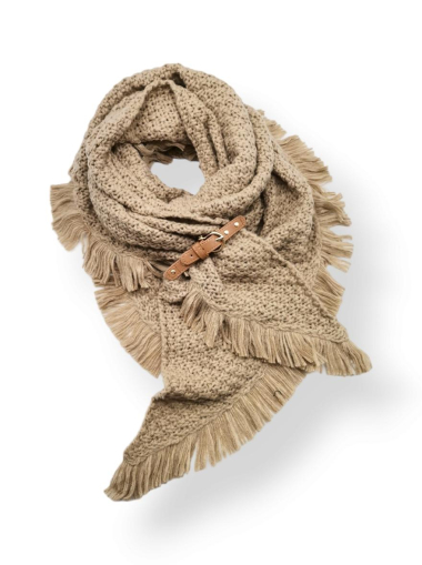 Wholesaler Best Angel-Fashion Kingdom - Triangle scarf with fringes