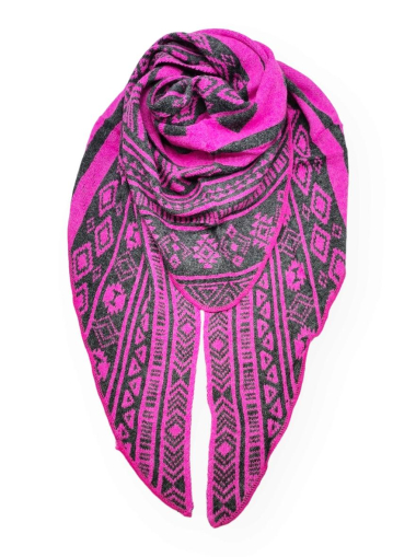 Wholesaler Best Angel-Fashion Kingdom - “J’adore, Love” two-tone triangle scarf