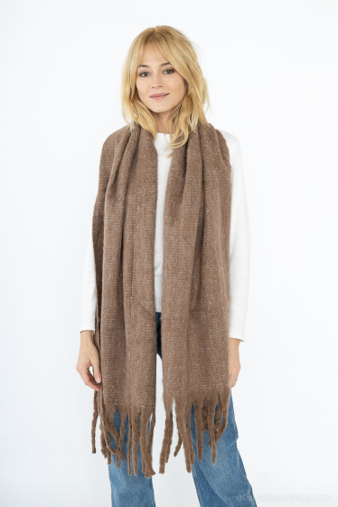 Wholesaler Best Angel-Fashion Kingdom - Plain scarf with fringes for women