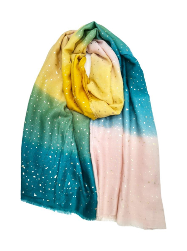 Wholesaler Best Angel-Fashion Kingdom - Scarf with gradient color spotted with gold