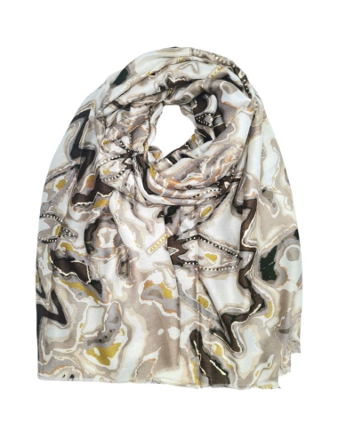 Grossiste Best Angel-Fashion Kingdom - Foulard avec imprimé abstrait et dorure