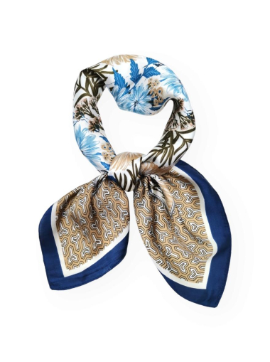 Wholesaler Best Angel-Fashion Kingdom - Square floral scarf with a silk feel