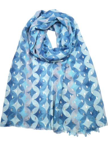 Wholesaler Best Angel-Fashion Kingdom - Tile print scarf with gilding