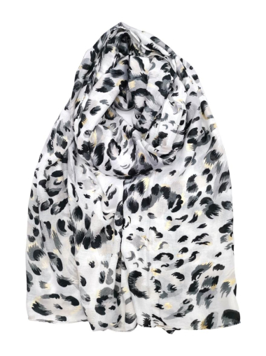 Großhändler Best Angel-Fashion Kingdom - Schal mit Leopardenmuster und Vergoldung