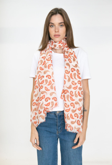 Wholesaler Best Angel-Fashion Kingdom - Paisley print scarf with gilding