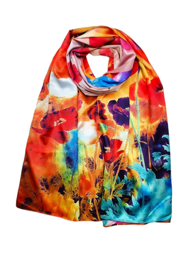 Wholesaler Best Angel-Fashion Kingdom - Long double-sided scarf, silk touch