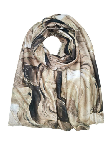 Wholesaler Best Angel-Fashion Kingdom - Abstract pattern scarf with gilding