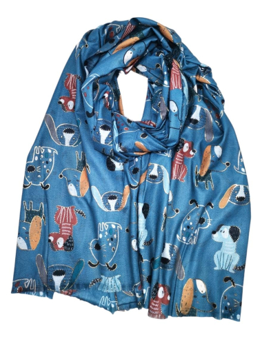 Grossiste Best Angel-Fashion Kingdom - Foulard motif chiens avec dorure