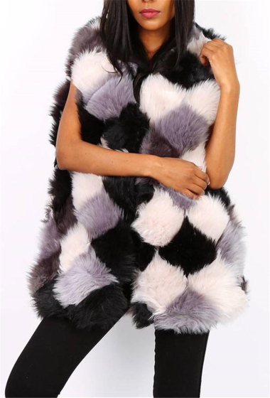 Wholesaler Best Angel-Fashion Kingdom - Sleeveless faux fur vest