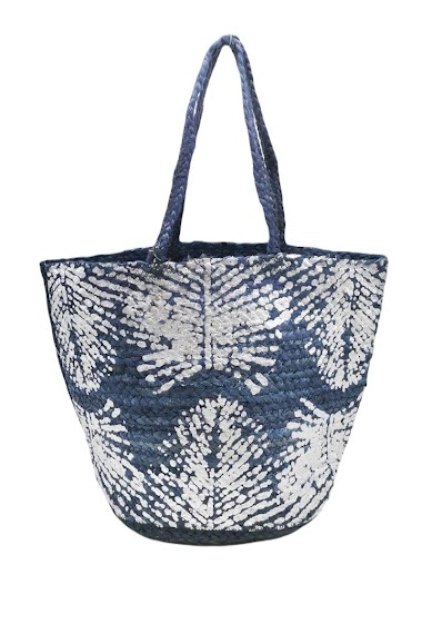 Wholesaler Best Angel-Fashion Kingdom - Large Jute Bag with Leaf Pattern
