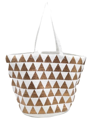 Wholesaler Best Angel-Fashion Kingdom - Large jute bag with triangle pattern