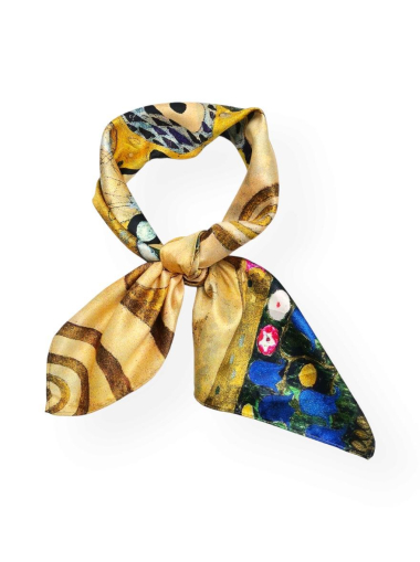 Mayorista Best Angel-Fashion Kingdom - Cuadrado pequeño de doble cara, tacto de seda – Klimt/Prendergast