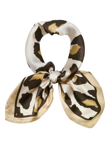 Wholesaler Best Angel-Fashion Kingdom - Small square silk-touch scarf with leopard pattern