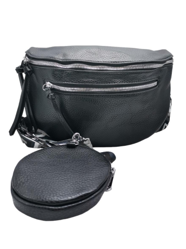 Wholesaler Best Angel-Fashion Kingdom - Double zip fanny pack with pouch and shoulder strap