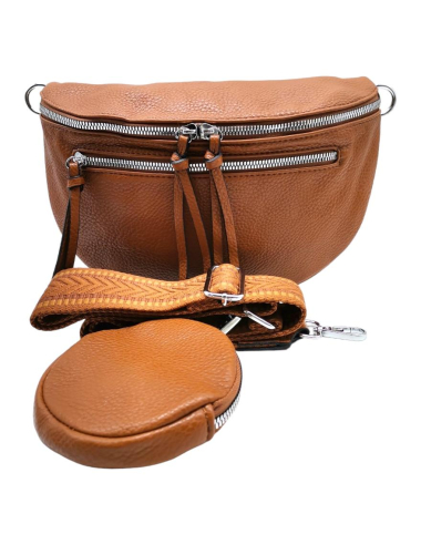 Wholesaler Best Angel-Fashion Kingdom - Double zip fanny pack with pouch and shoulder strap.