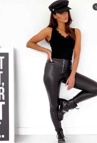 Großhändler Best Fashion - Leggings leather look