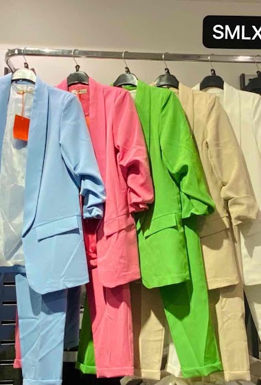 Wholesaler Big Liuli - Rolled-up sleeves suit set
