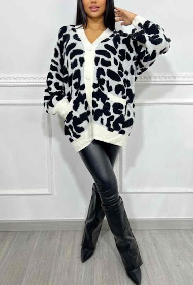 Wholesaler Big Liuli - Vest with 3D leopard pattern