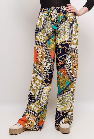 Großhändler Big Liuli - Pants with scarf pattern
