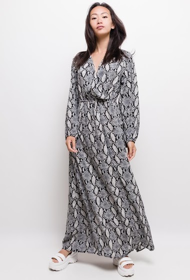 Grossiste Big Liuli - Robe longue imprimée