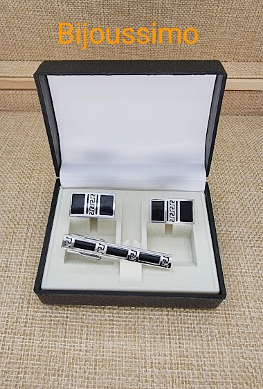 Wholesaler Bijoussimo - Cufflink with clip with box