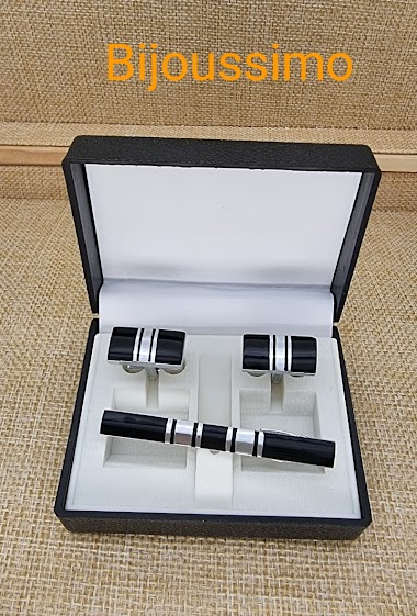 Großhändler Bijoussimo - Cufflink with clip with box