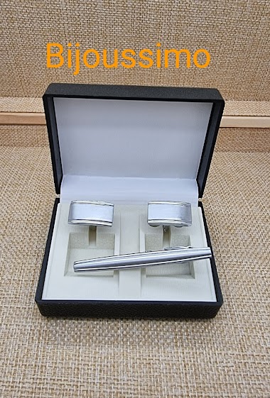 Wholesaler Bijoussimo - Cufflink with clip with box