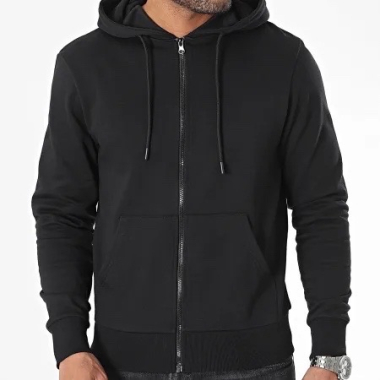 Grossiste Black Industry - Bi hoodie Zip Black