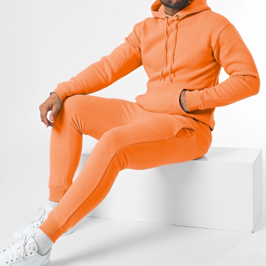 Grossiste Black Industry - Ensemble jogging pour homme Orange